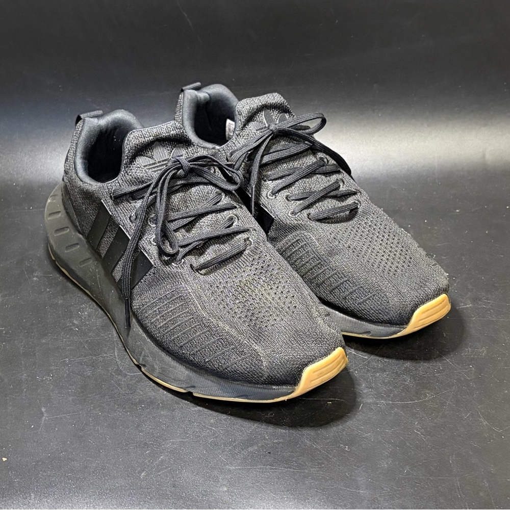 adidas Black Athletic Shoes with Tan Soles